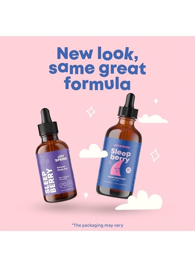 JoySpring - Kids Melatonin Liquid - Liquid Melatonin 3MG with D3 and Elderberry - Sugar Free Liquid Melatonin Kids & Teens Can Enjoy - Melatonin Liquid for Kids Gentle Natural Melatonin Sleep Support - Image 1