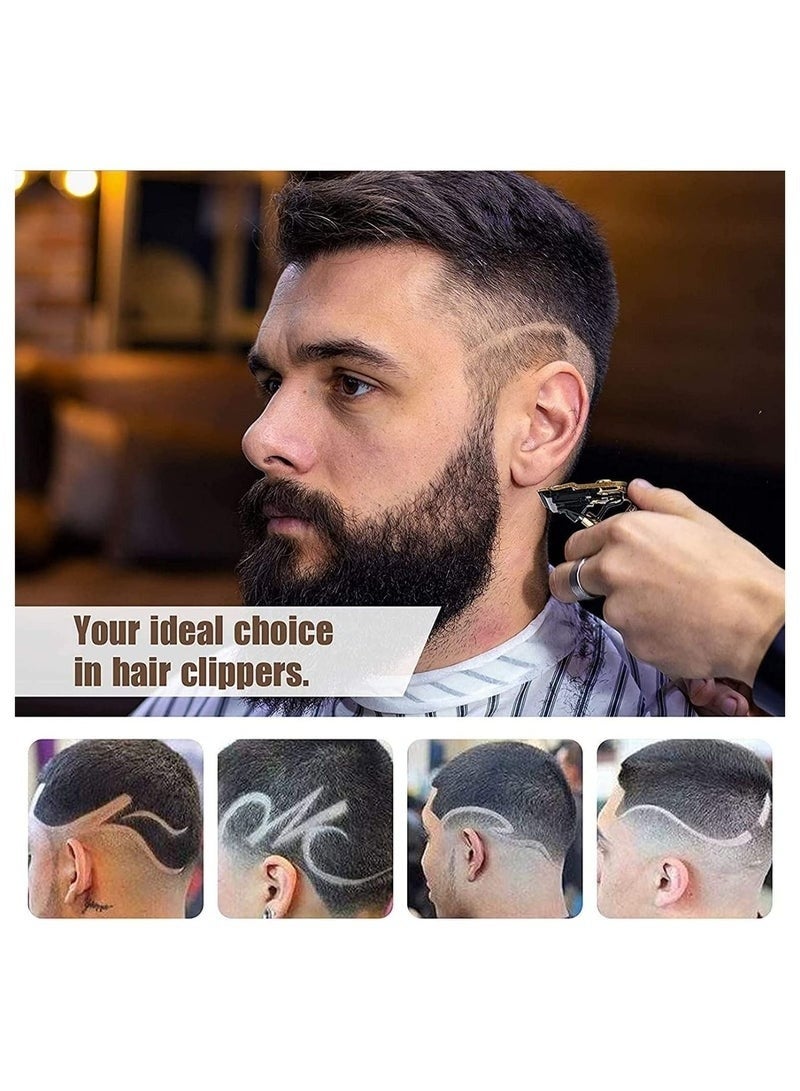 Professional Mens Hair Clippers Zero Gapped Cordless Hair Trimmer Professional Haircut & Grooming Kit for Men Rechargeable LED Display - Image 3
