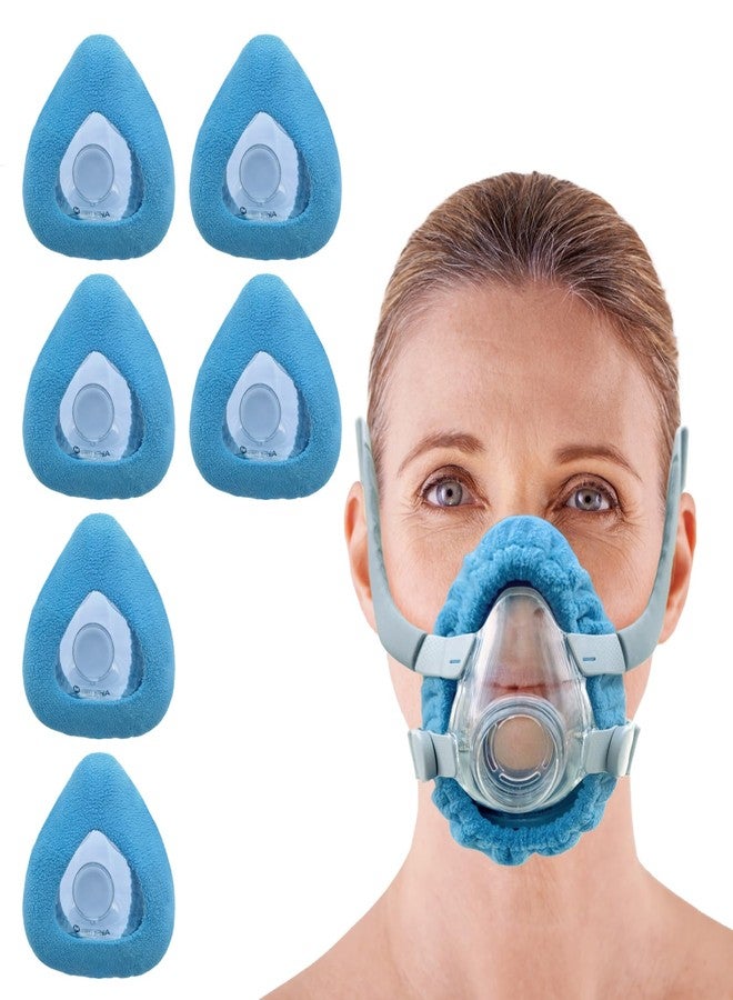 NATAKU 6-Pack Small CPAP Mask Liners Compatible with F20 Full Face Masks Cushion, Comfortable & Reusable Cushioned Mask Cushion Covers, Absorb Facial Oils and Moisture Bring You A Dry Sleep All Night - Image 1