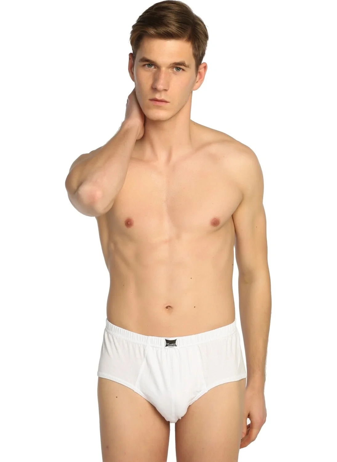 Tutku Passion Men's White 6 Pack Cotton Briefs