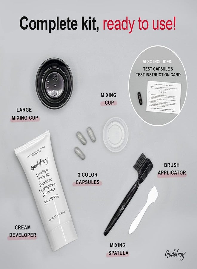 Godefroy Barbers Choice 3 Application Beard and Mustache Dye For Men, 6 weeks of Cover For Gray Facial Hair, Light Medium Brown - Image 4