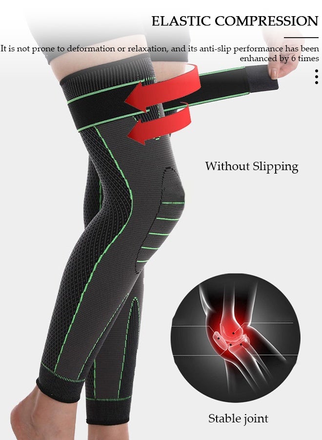 DUNISO 2PCS Knee Pad Knee Brace with Side Stabilizers and Patella Gel Pads Adjustable Compression Knee Support Braces for Knee Pain Meniscus Tear ACL MCL Arthritis Joint Pain Relief Injury Recovery - Image 4