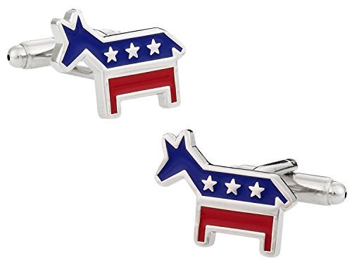 Cuff-Daddy Democrat Donkey Cufflinks with Presentation Box - Image 1