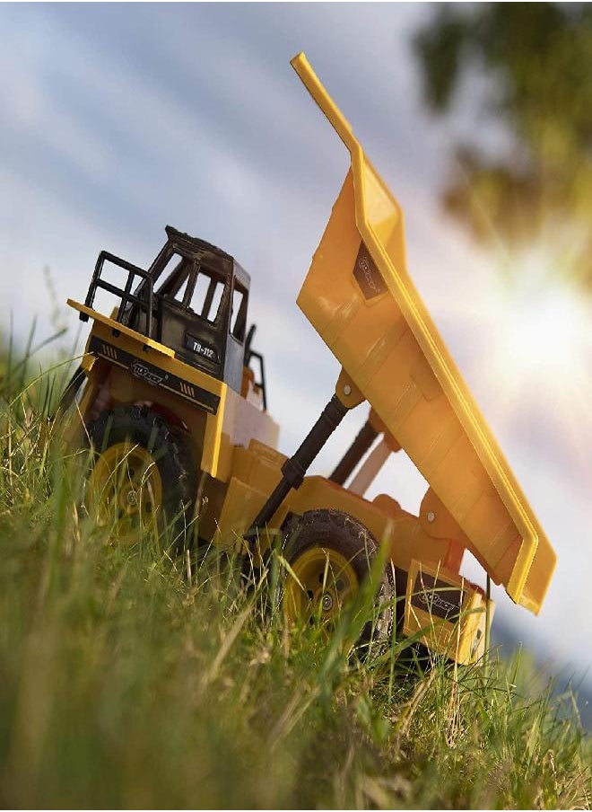 Top Race Top Race Remote Control Dump Truck Toy - Remote Control Construction Vehicle RC Dump Truck Toys Construction Toys Vehicle RC Truck Toys for 8 - 12 Years Old Boys and up - Toy Trucks 1:18 Scale  - Image 5