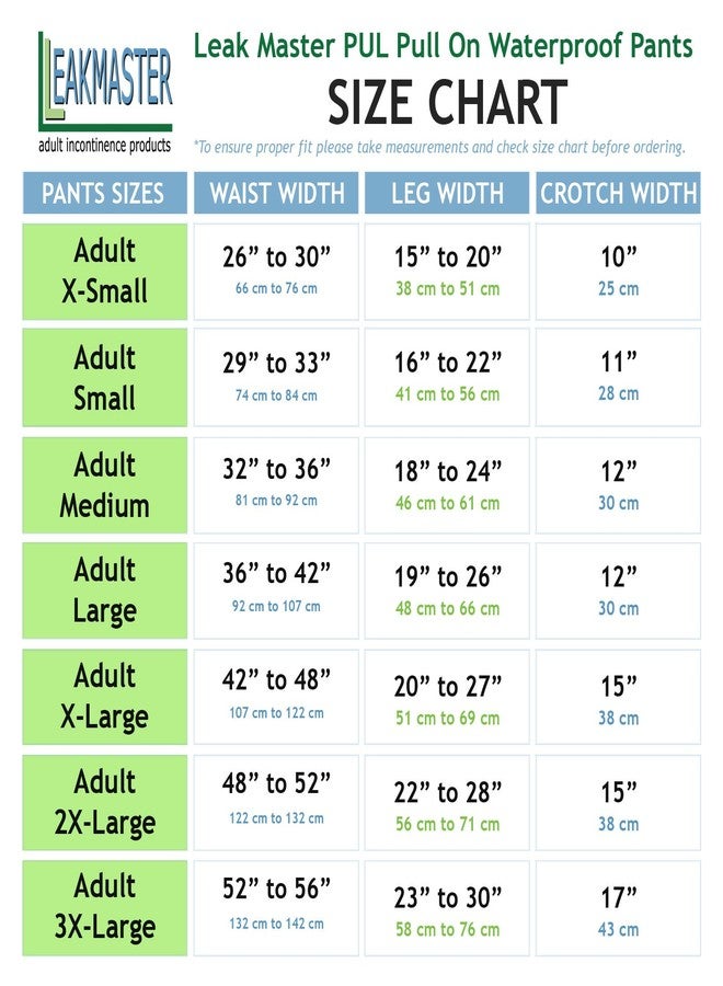 LeakMaster Adult PUL Waterproof Pants - Soft, Quiet, Breathable, Durable Adult Plastic Pants. Generous Cut/Fit for Use with Cloth Diapers - White, X-Large Best Fits 42-48 Inch Waist (1 Pack - Image 2