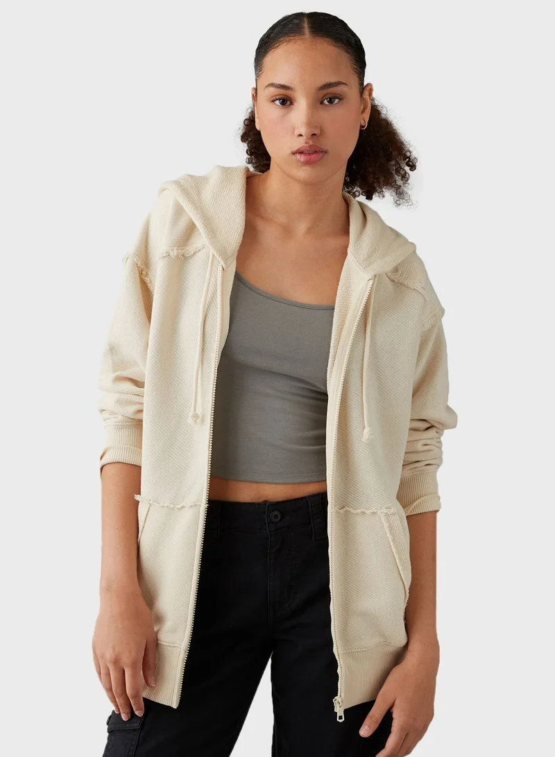 American Eagle Zip Through Hoodie