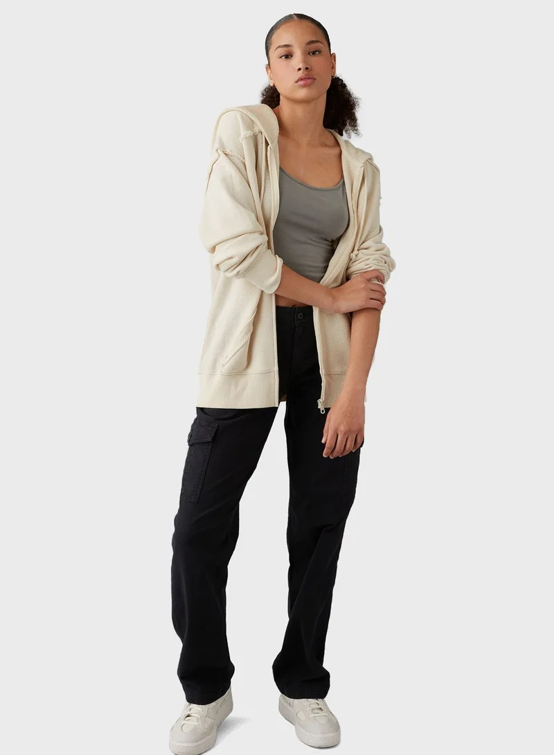 American Eagle Zip Through Hoodie