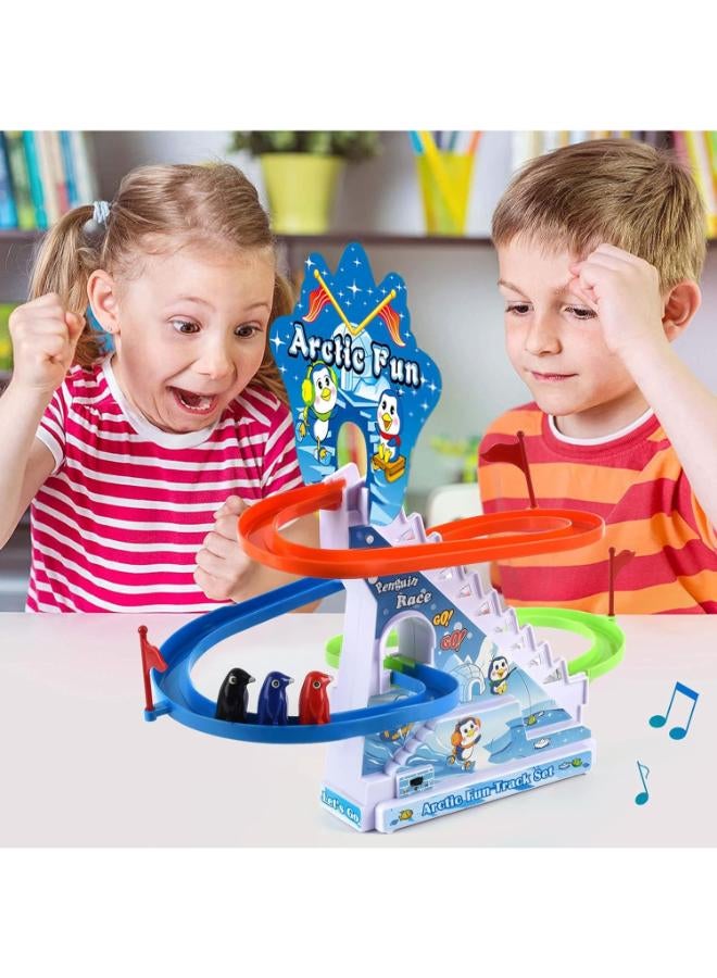 Penguin Race Slide Toy with Lights & Music - Image 2
