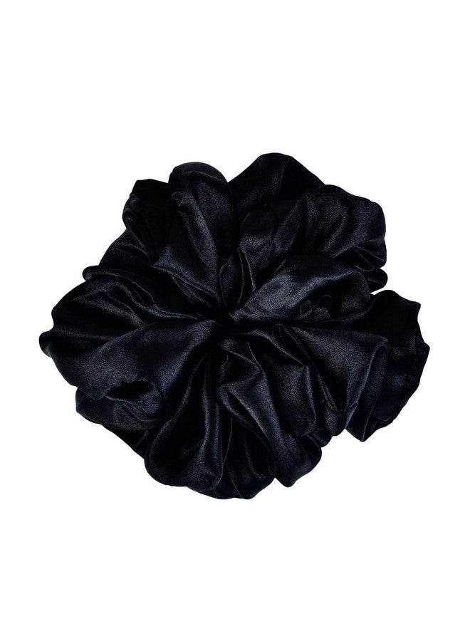 Nnr Premium Hijab Hair Scrunchies, Volume Scrunchies For Girls And Women,Pack Of 1 Pcs - Black - Image 1
