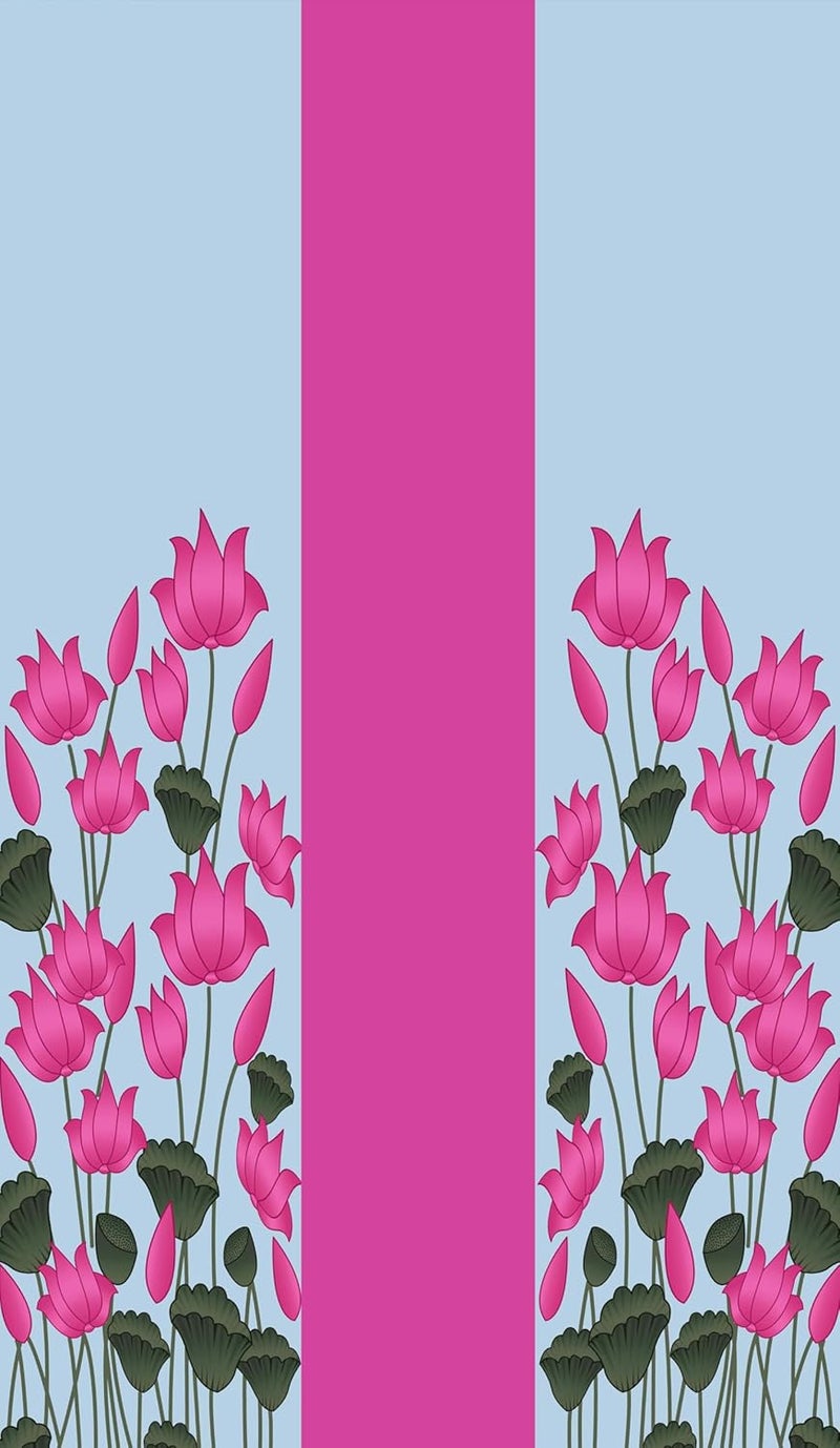 Backdropon Colourful Flower Photography Backdrops Nature Backdrop Curtain Cloth Birthday Background Seamless Photo Booth Prop Backdrop Size 8Feet Height & 5Feet Width(8 * 5) - Image 1