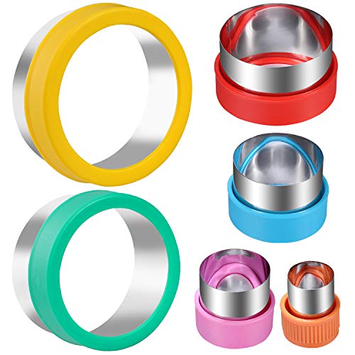 magigift Round Cookie Biscuit Cutter Set, 6 Graduated Circle Pastry Cutters, Stainless Steel Cookie And Dough Cutters for Donut and Scone, Circle Cutter Cake Ring Molds - Image 1