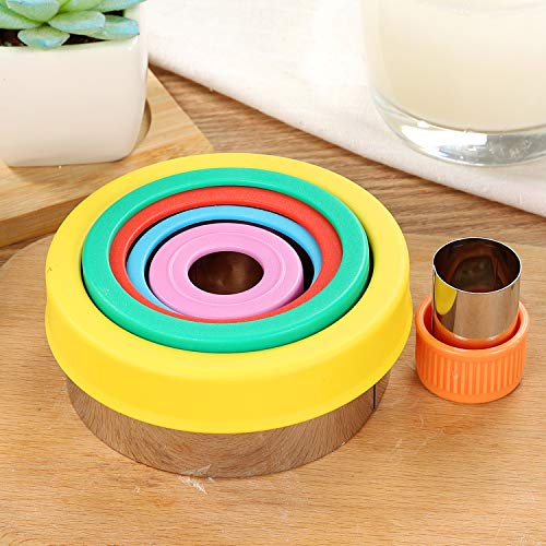 magigift Round Cookie Biscuit Cutter Set, 6 Graduated Circle Pastry Cutters, Stainless Steel Cookie And Dough Cutters for Donut and Scone, Circle Cutter Cake Ring Molds - Image 3