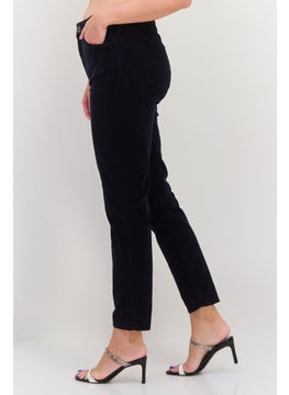 GANT Women Slim Fit Corduroy Stretchable Jeans, Dark Navy  - Image 3