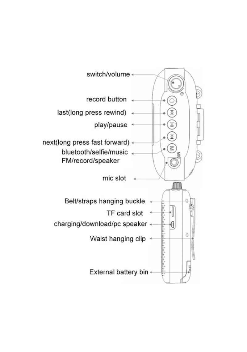 Voice Amplifier: Black Portable Waist-hanging Design - High Power Output For Clear Sound Projection - Hands-free Convenience For Teachers, Mall ters And Public Speakers - Image 4