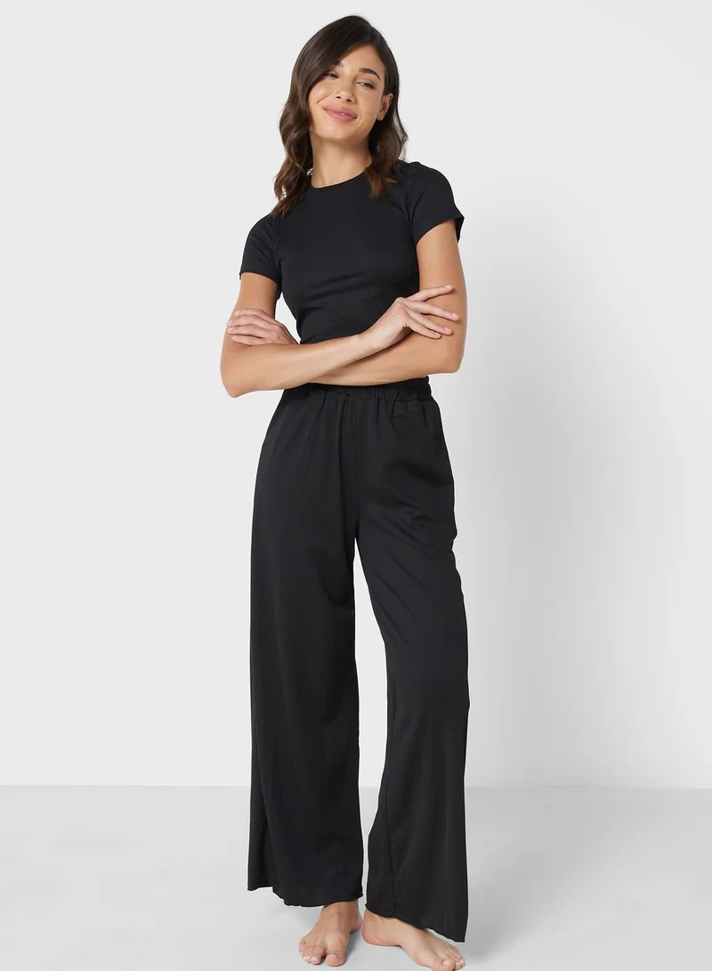 Ginger Crop Top Pyjama Set