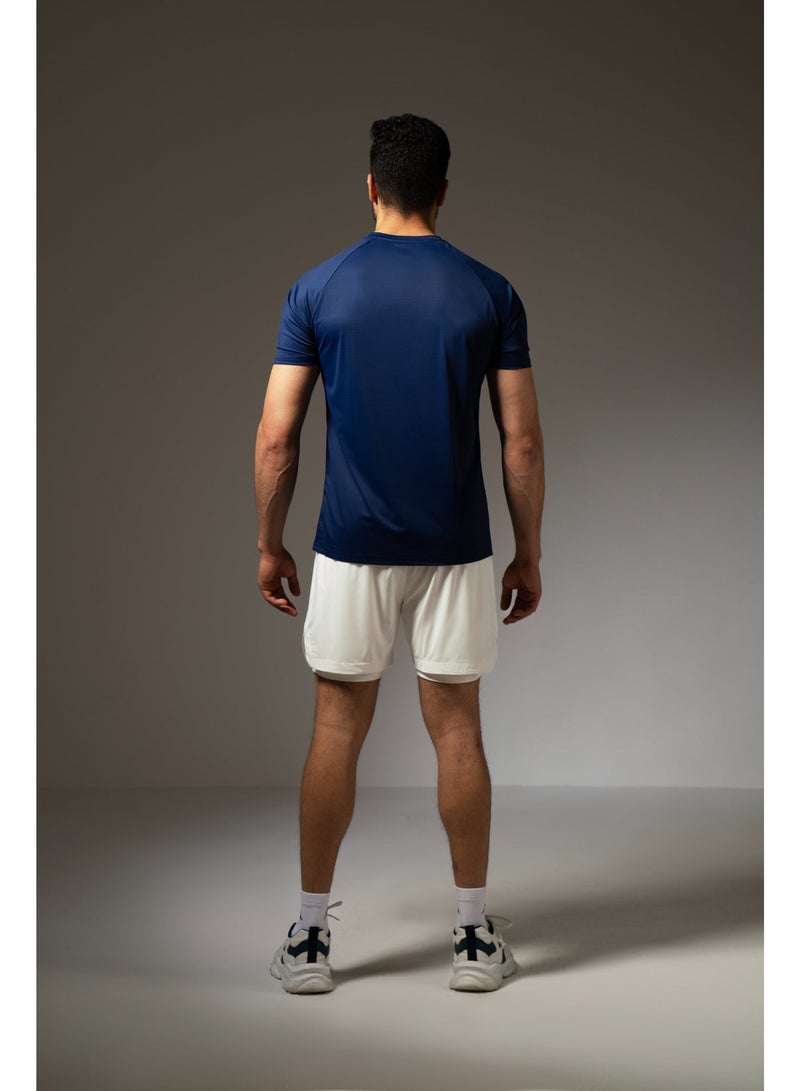 Men's Navy Blue sports t-shirt XXL - Image 2