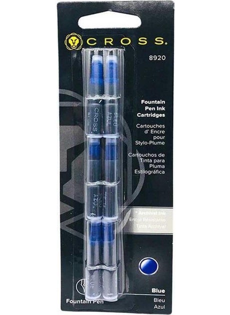 Cross Fountain Pen Cartridge Blue 6 8920 Fountain Pen 