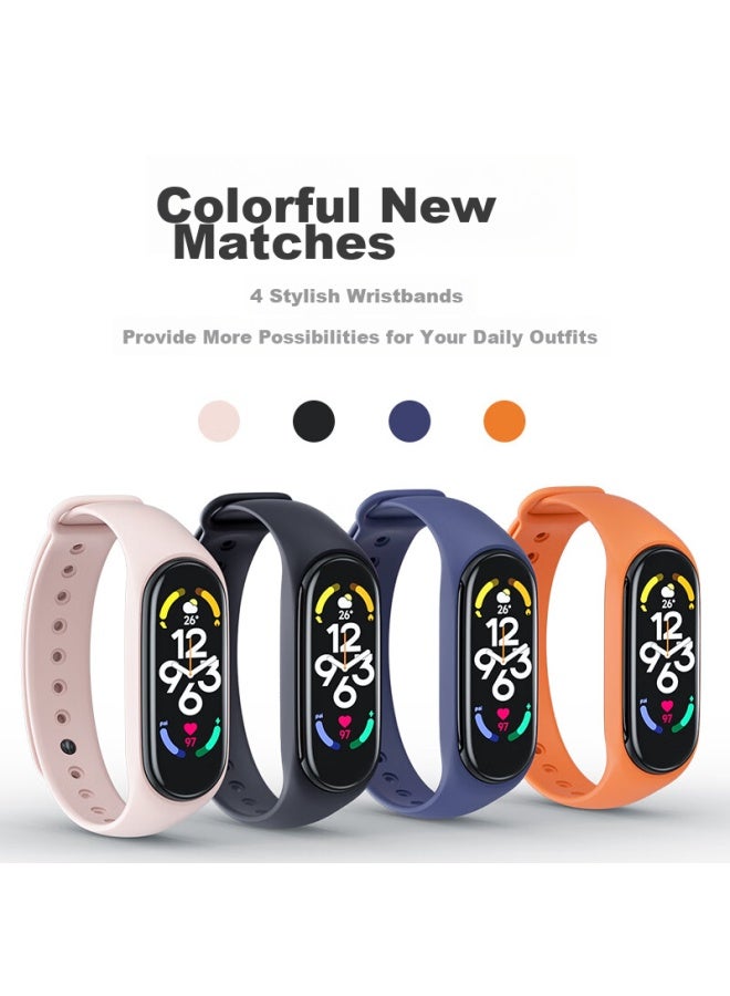 Canghua Compatible With Xiaomi Band 6 Wristband, Suitable For Xiaomi Band 5/6/7 Generation Wristband, Nfc Version Replacement Strap, Tpu Silicone Strap, Suitable For Xiaomi Band 5/6/7 Nfc, Black - Image 3