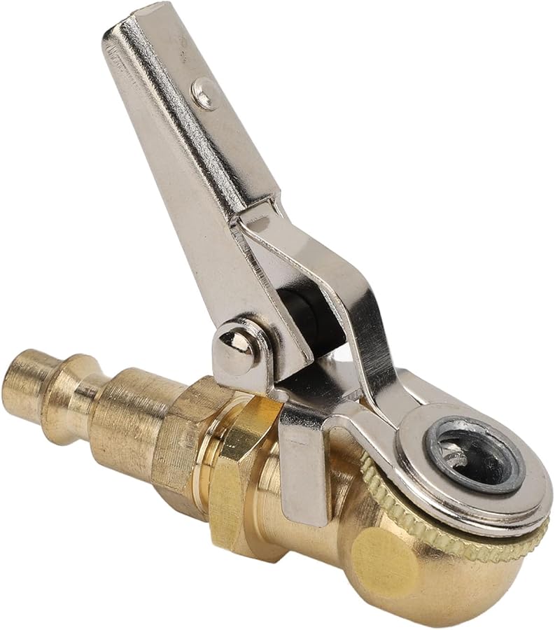 Universal 1 4 Inch FNPT Tire Inflator Chuck with Clip for Car Truck Motorcycle 150 PSI - Image 5