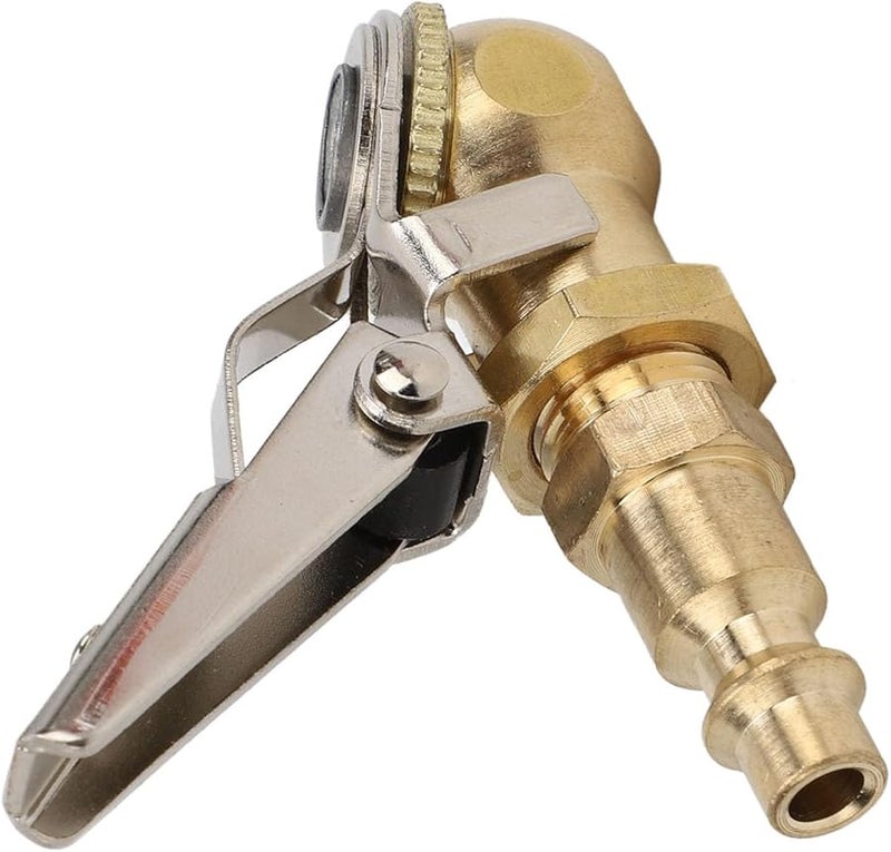 Universal 1 4 Inch FNPT Tire Inflator Chuck with Clip for Car Truck Motorcycle 150 PSI - Image 1