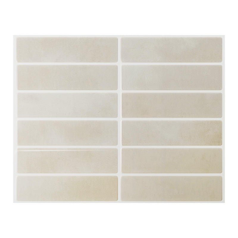 Umedol Peel and Stick Backsplash 10-Sheets of 11.42'' x 9'' Self-Adhesive Peel and Stick 3D Wall Tile for Kitchen, Bathroom - Image 1