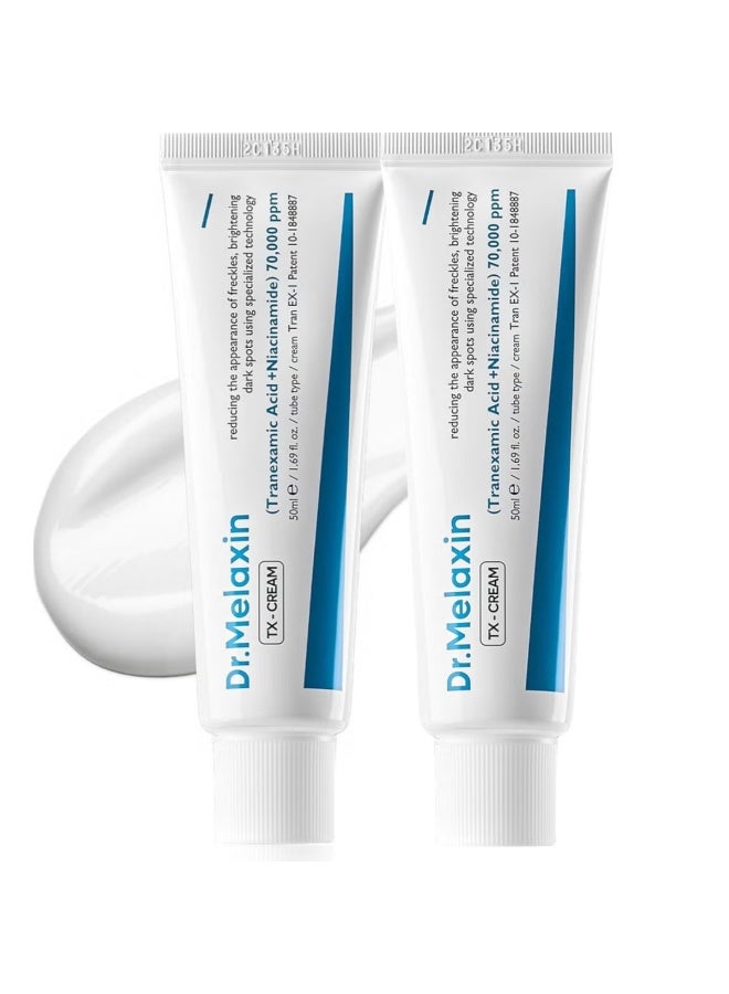 Dr. Melaxin 2-Pack DR.MELAXIN TX-CREAM | Skin freckle Cream, Blemishes, Anti-pigmetation | Korean Cosmetics | 1.7 fl oz (50 ml) - Image 1