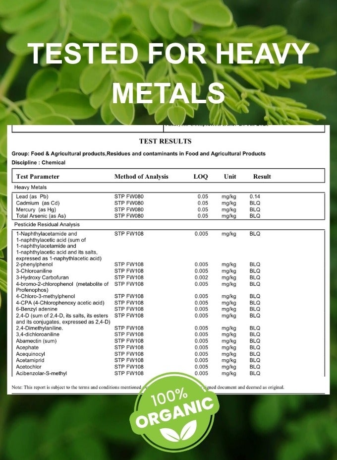 Sorland's Organic Moringa 120 Vegan Capsules | Complete Natural Superfood for Energy, Metabolism & Immune Support | Certified Organic & Premium Quality | Shed-Dried Using Solar Technology - Image 3