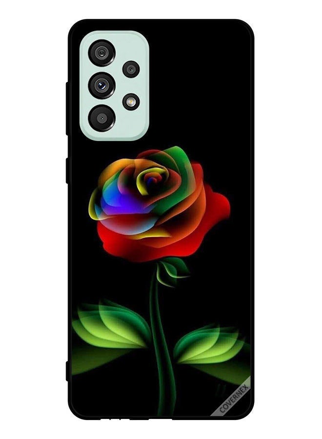 Covernex Protective Case Cover For Samsung Galaxy A73 5G Rainbow Color Rose - Image 1