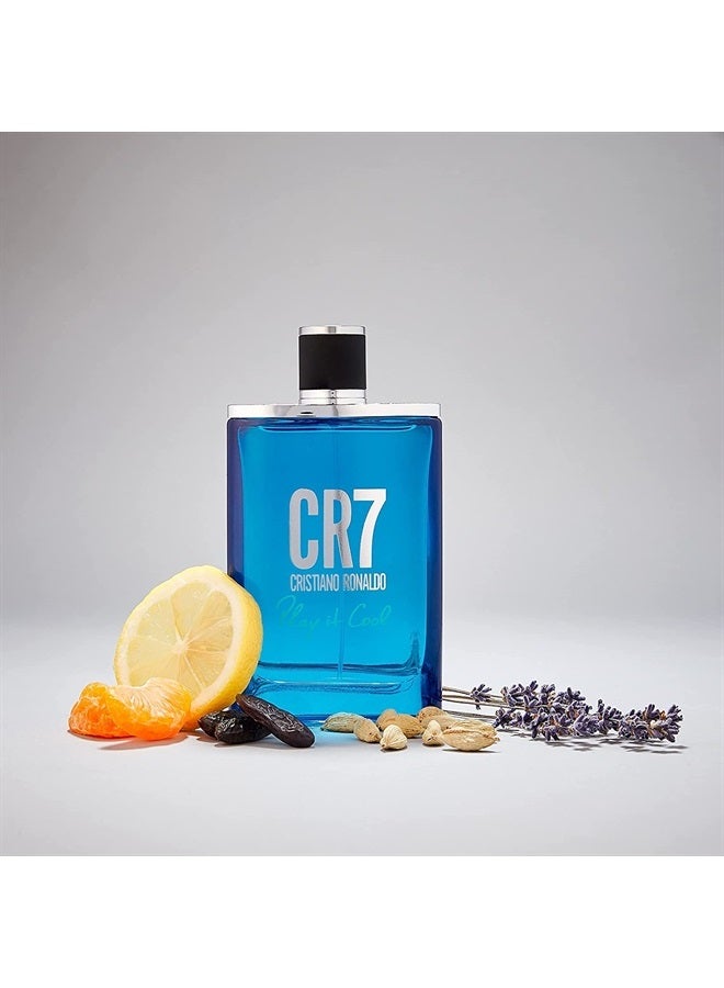 Cristiano Ronaldo CR7 Play It Cool Cristiano Ronaldo - Eau De Toilette Cologne Scent for Men - With Mandarin, Bergamot, Lavender, and Musk - From Cristiano Ronaldo's Original Men's Fragrance Collection - 3.4 oz - Image 1