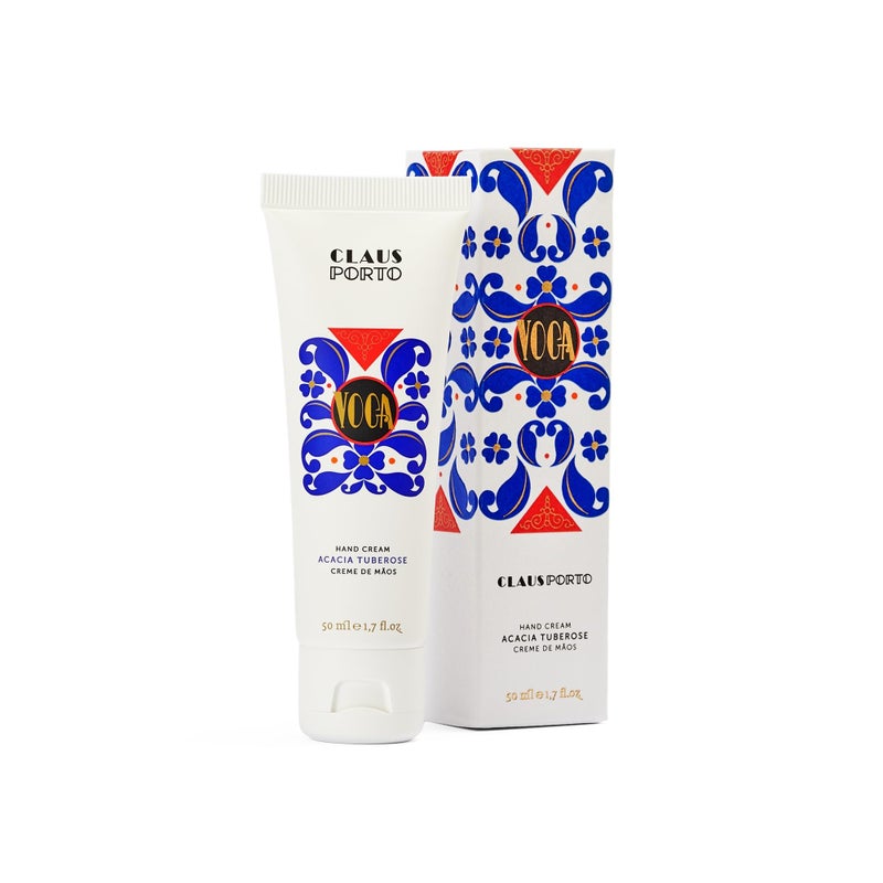 Claus Porto Voga Acacia Tuberose Hand Cream Silky FastAbsorbing Nourishing Softens Cuticles Restorative Aromatic Fresh 50g 17 oz