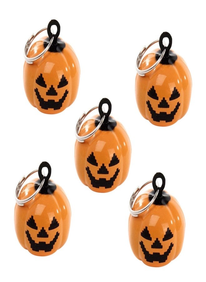 ORFOFE 5 Pcs Pumpkin Collar Bells Pet Halloween Pendant Jingle Charm for Dog Collars Small Durable Copper Accessories - Image 1