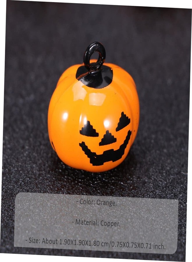 ORFOFE 5 Pcs Pumpkin Collar Bells Pet Halloween Pendant Jingle Charm for Dog Collars Small Durable Copper Accessories - Image 2