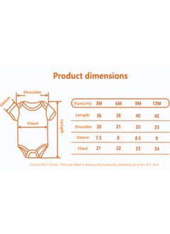 RedMapleTEK Baby Pure Cotton Jumpsuit Short-sleeved Crawling Suit Three-piece Set  - Image 2