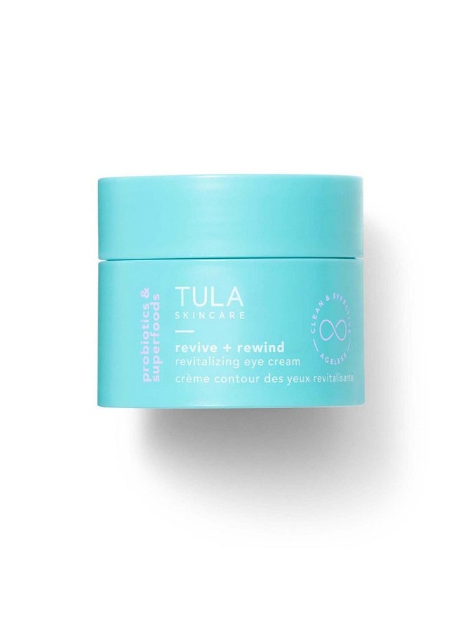 TULA Ula Skin Care Revive & Rewind Revitalizing Eye Cream 0.5 Oz. Smooth Fine Lines Dark Circles & Puffiness  - Image 1