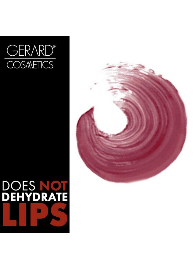 Gerard Cosmetics Gerard Cosmetics HydraMatte Liquid Lipstick Cher | Mauve Lipstick with Matte Finish | Long Lasting and Non-Drying | Super Pigmented Fully Opaque Lip Color  - Image 3