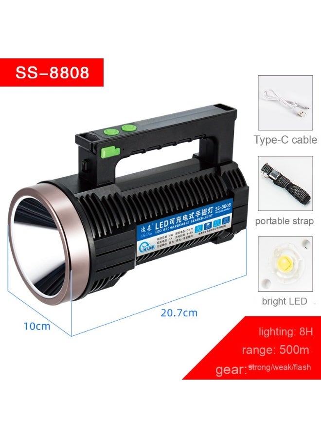 Rechargeable High-Power Portable Spotlight - Essential for Outdoor Emergencies