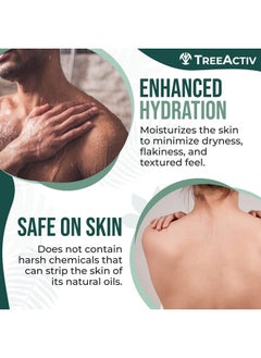 TreeActiv Anti-Aging Exfoliating Body Wash, 8Oz, All Natural Body Wash Women And Men, Exfoliating Body Scrub Infused With Jojoba Beads, Sulfur, And Aloe Vera - Shower Gel For All Skin Types - 50 Uses  - Image 2