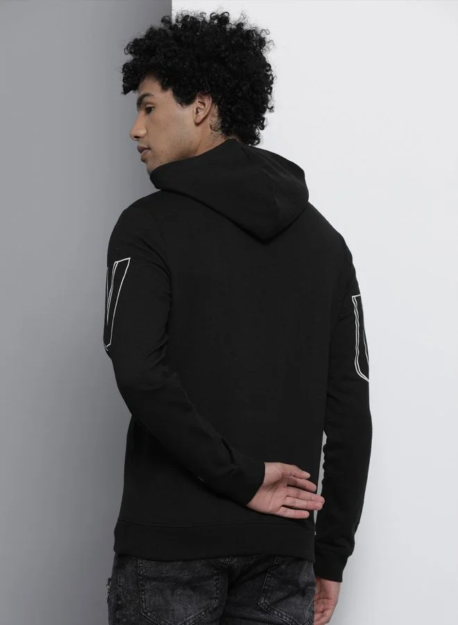 The Indian Garage Co The Indian Garage Co Men Regular Fit Typographic Round Neck Full Sleeves Sweatshirt