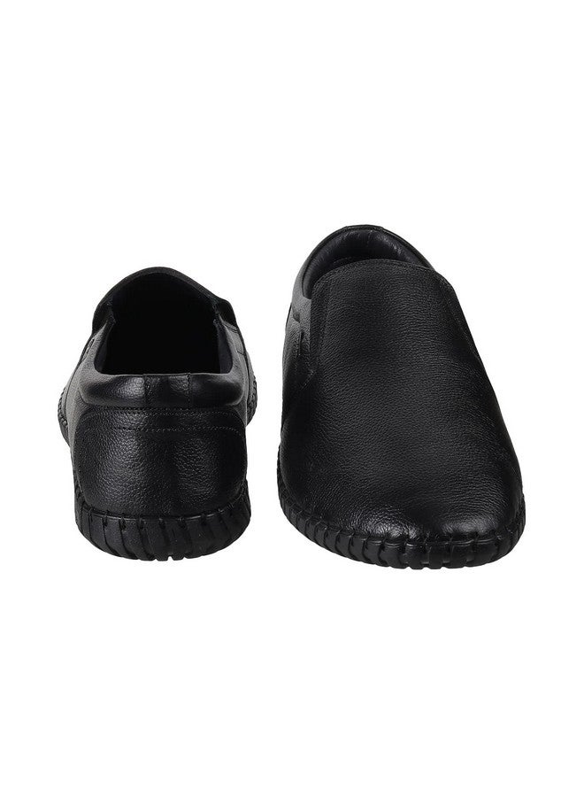 موتشي حذاء موكاسين جلدي أسود للرجال من موتشي (مقاس (8 المملكة المتحدة (42 الاتحاد الأوروبي)) - Image 5