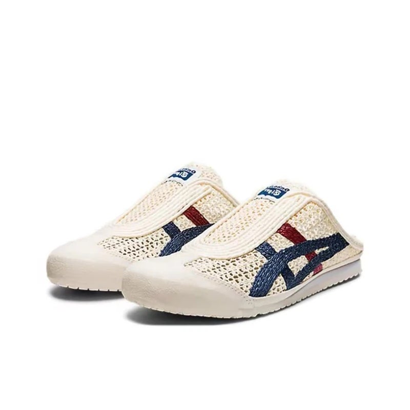 Onitsuka Tiger MEXICO 66 SABOT Unisex White/Blue Slip-On Sandals – Simple Versatile Breathable Everyday Style - Image 3