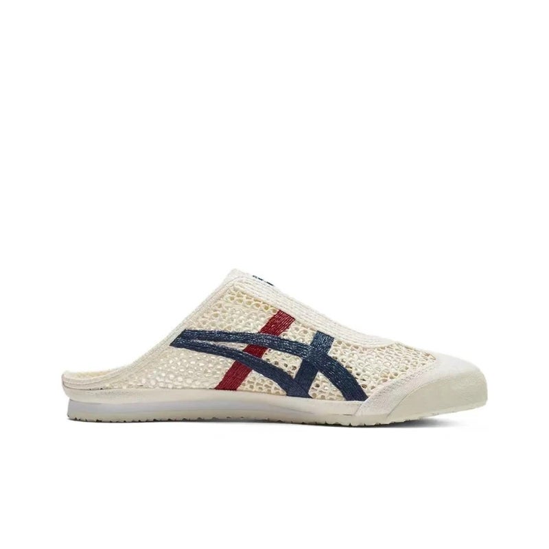 Onitsuka Tiger MEXICO 66 SABOT Unisex White/Blue Slip-On Sandals – Simple Versatile Breathable Everyday Style - Image 2