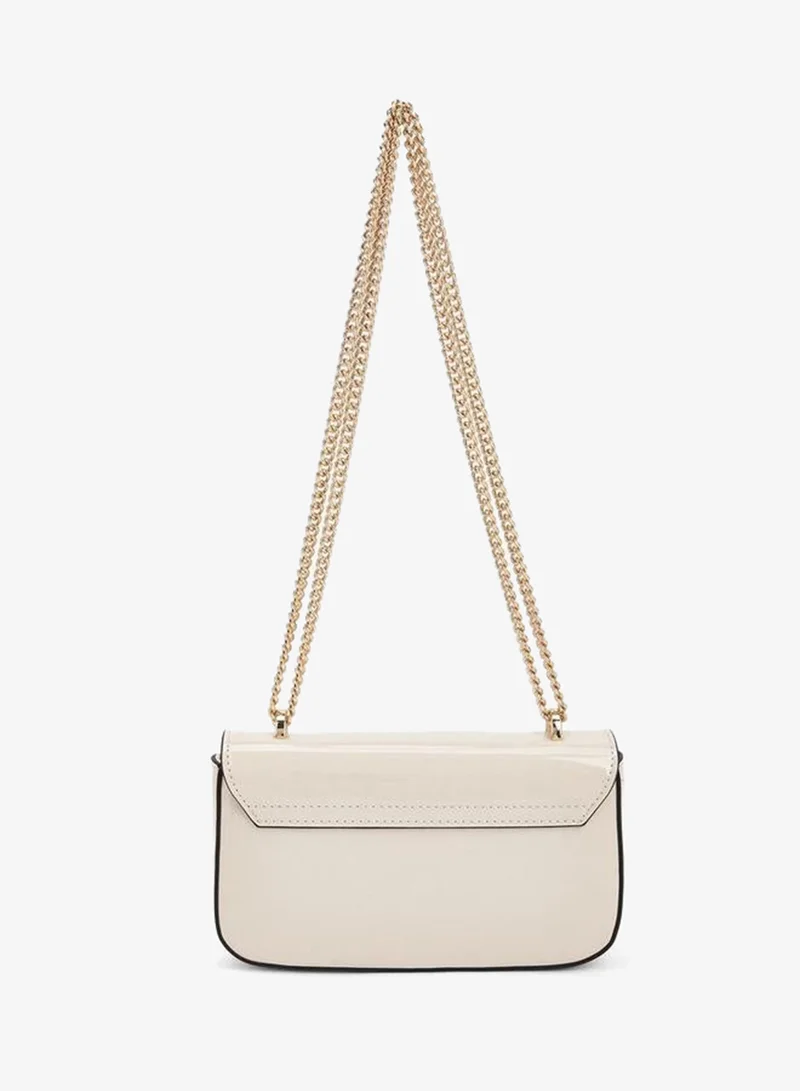 Celeste IVORY Solid Crossbody Bag with Chain Strap for Women | Best Price UAE