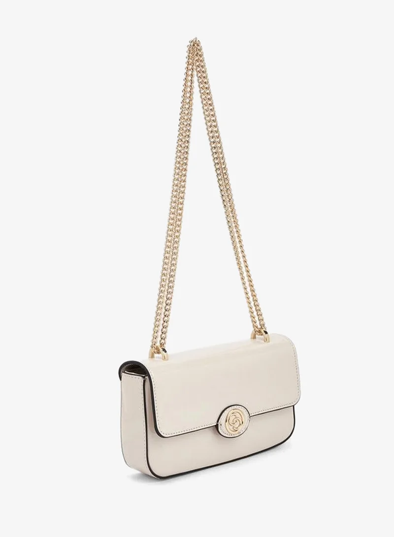 Celeste IVORY Solid Crossbody Bag with Chain Strap for Women | Best Price UAE