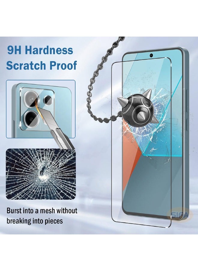 Screen Protector for Redmi Note 13 Pro 5G / Xiaomi POCO X6 5G, 3D Tempered Glass Film, 9H Hardness, Touch Sensitive, Anti-Fingerprint, Anti-Scratch, Bubble-Free, HD Screen Protector（Boxed, 2-Pack)  - Image 4