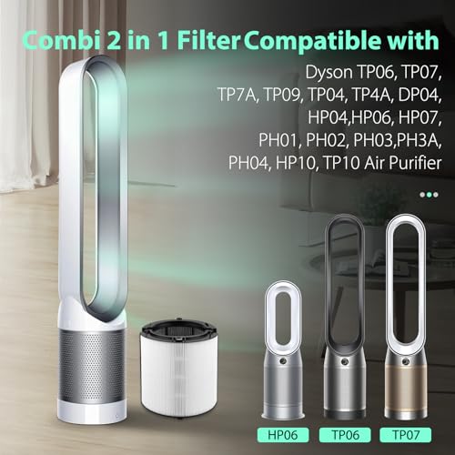 FFsign 360°Combi 2 in 1 HEPA and Carbon Replacement Filter Compatible with Dyson TP06 HP06 PH02 PH01 PH03 PH04 HP09 TP09 HP07 TP07 TP10 HP10, H13 Grade True HEPA Replacement Filter, 1 Pack - Image 2