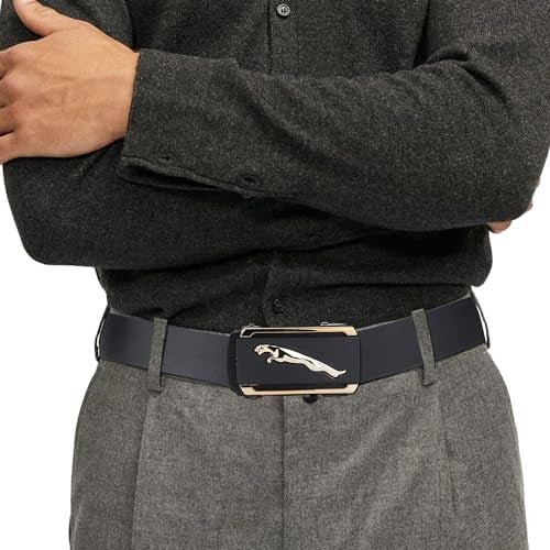 ZORO Vegan Leather Belt for Men | Black | Formal/Casual (36, BLACK G11) - Image 5