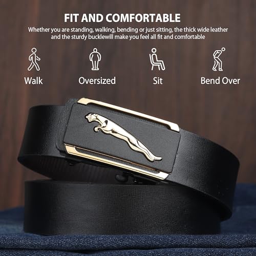 ZORO Vegan Leather Belt for Men | Black | Formal/Casual (36, BLACK G11) - Image 3