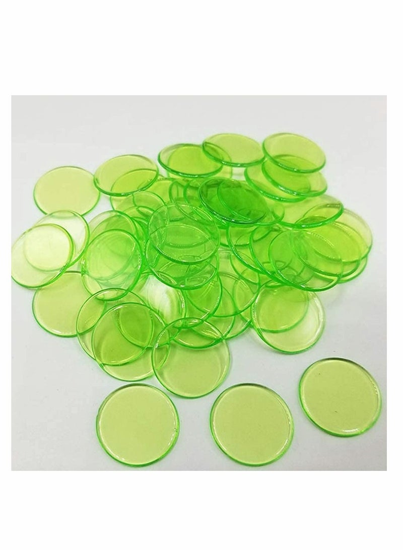Anbane Transparent Color Counters Counting Bingo Chips Plastic Markers with Storage Bag (Multicolored, 250 Pieces)  - Image 3