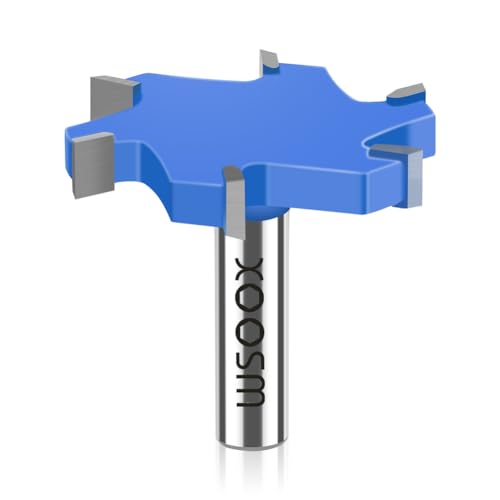 WSOOX CNC Spoilboard Surfacing Router Bits,Slab Carbide Flattening Router Bit Set Rabbet Slot Cutter for Wood Planing Dado. (Extra Large Cutting Dia 3-11/32 Inch(85mm)) - Image 1