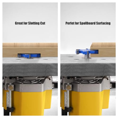 WSOOX CNC Spoilboard Surfacing Router Bits,Slab Carbide Flattening Router Bit Set Rabbet Slot Cutter for Wood Planing Dado. (Extra Large Cutting Dia 3-11/32 Inch(85mm)) - Image 3